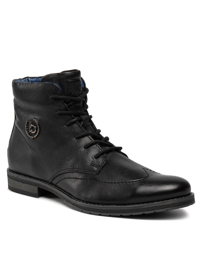 Bugatti Botas Clásicas De Tobillo Para Hombre, Gris Oscuro
