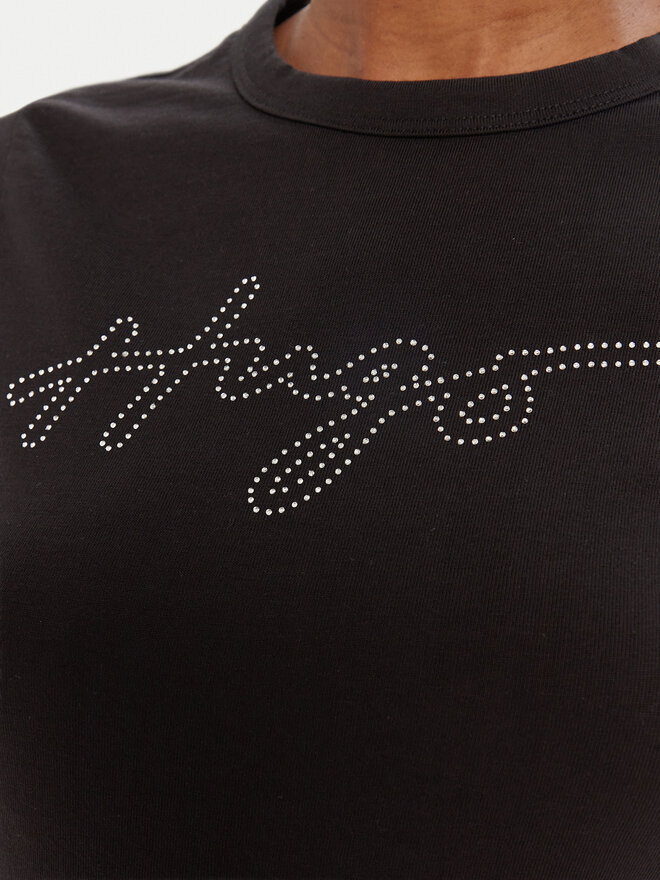 HUGO HUGO Camiseta Deloris 50532137 Negro Regular Fit