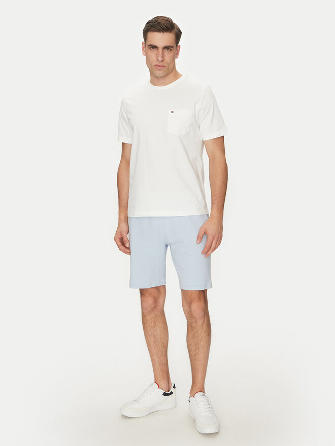 Tommy Hilfiger Tommy Hilfiger Camiseta Essential Solid Pocket Tee MW0MW37283 Blanco Regular Fit