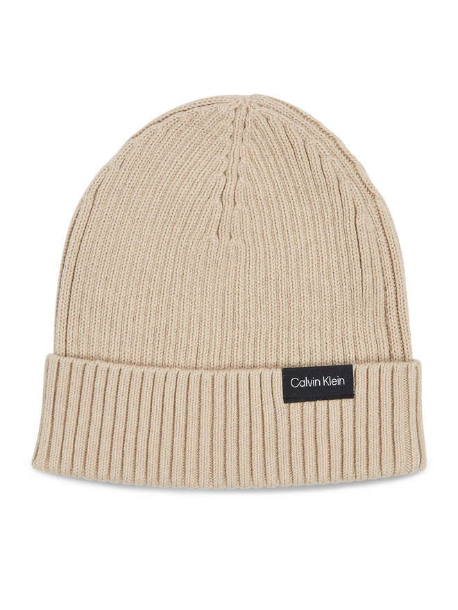 Calvin Klein Σκούφος Calvin Klein Classic Cotton Rib Beanie K50K510982 Μπεζ