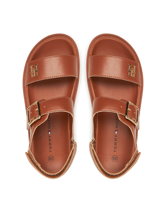 Tommy Hilfiger Σανδάλια Tommy Hilfiger T3A2-33785-0326 S Καφέ