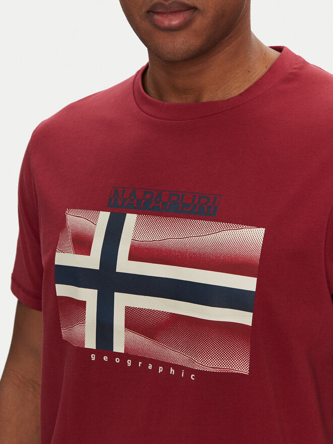 Napapijri Napapijri Camiseta S-Lari NP0A4IE5R1E1 Rojo Regular Fit