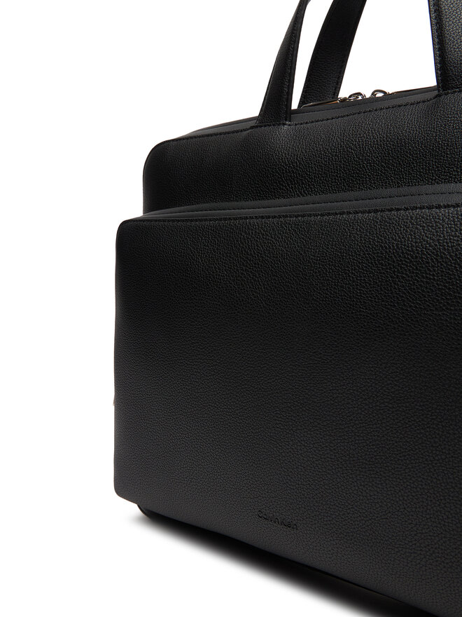 Calvin Klein Laptoptasche Calvin Klein Micro Pebble Slim Briefcase 36 LV04D3012G Schwarz