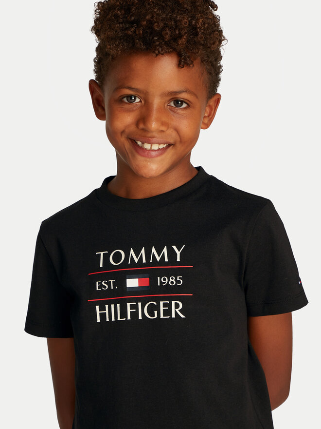 Tommy Hilfiger Tommy Hilfiger Marškinėliai KB0KB09538 D Juoda Regular Fit