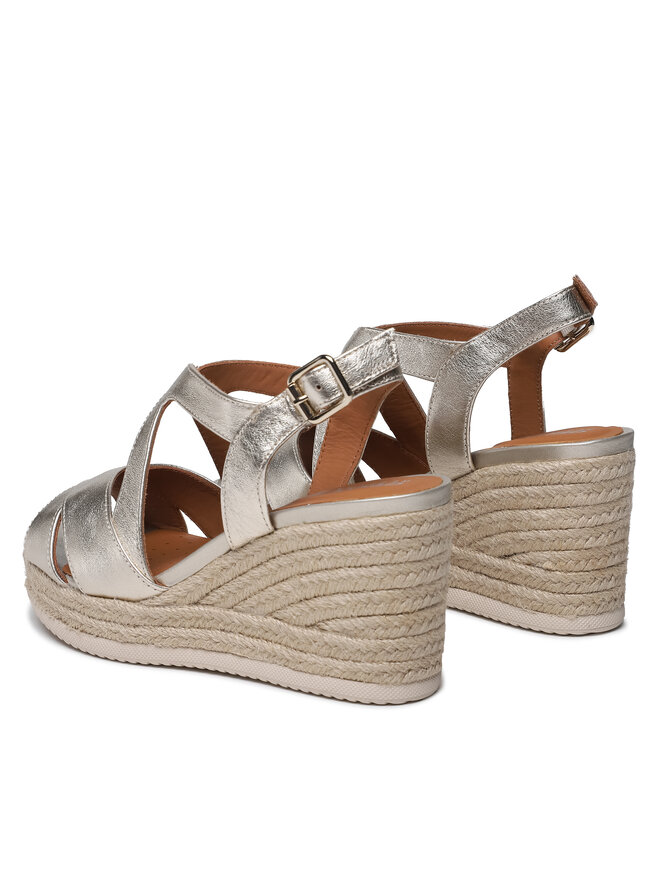 Geox Espadryle Geox D Ponza D35GVC000CFC2012 Złoty