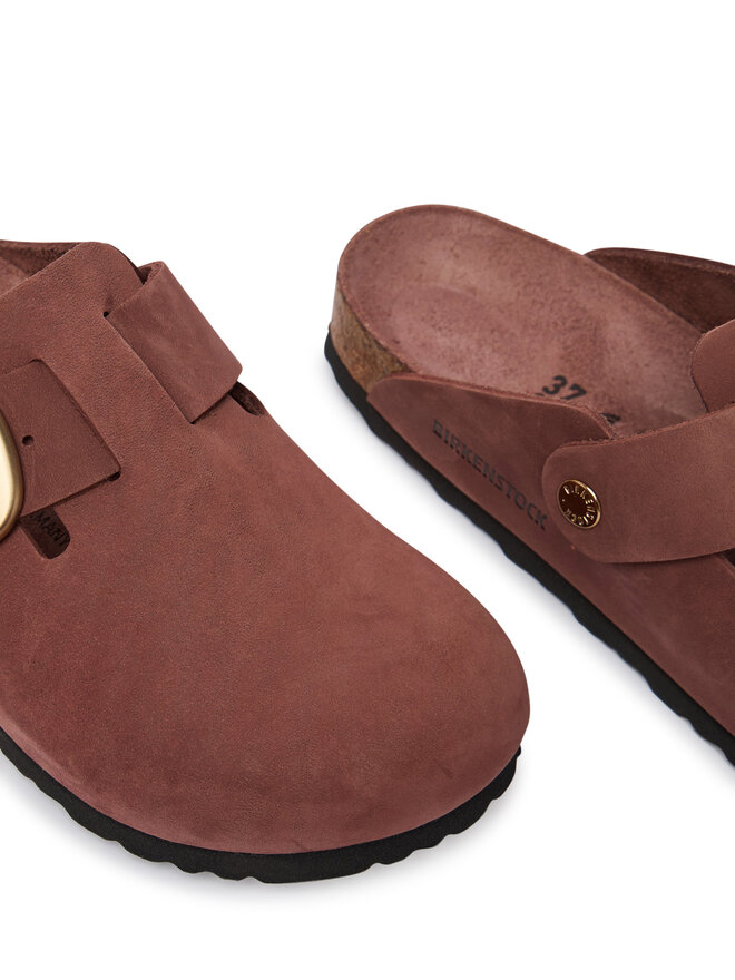 Birkenstock Pantoletten Birkenstock Boston Big Buckle Tonal 1033010 Rosa
