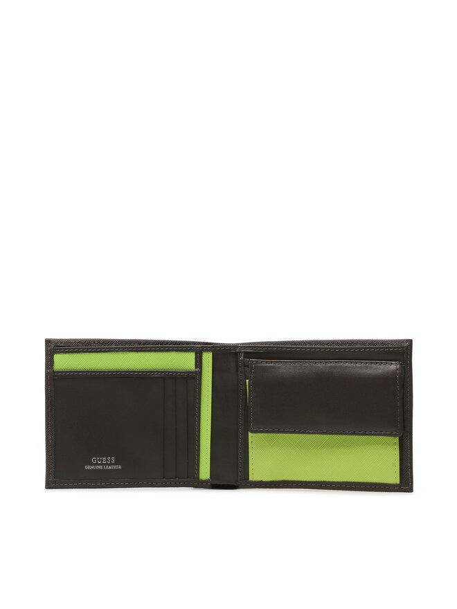 Guess Veliki muški novčanik Guess Certosa Saffiano Smart II Slg SMECS2 LEA20 Siva