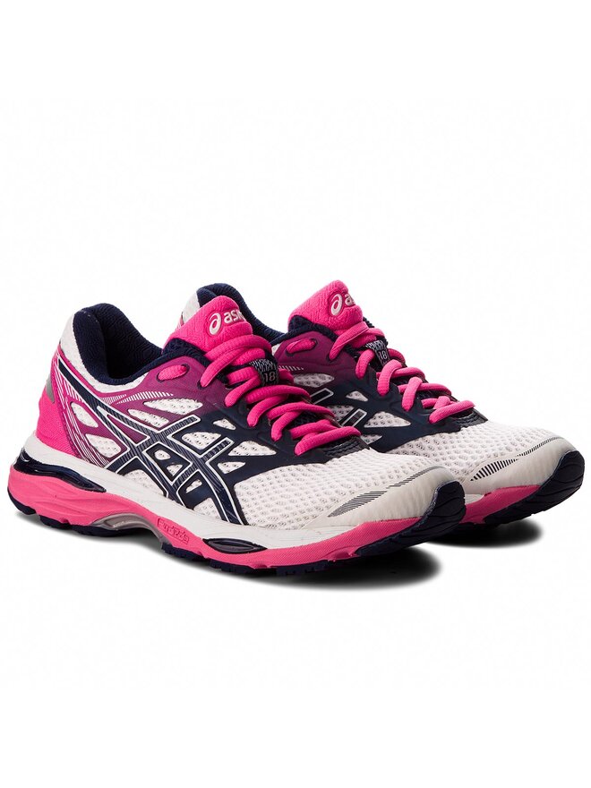 Chaussures de running Asics Gel Cumulus 18 T6C8N Blanc chaussures