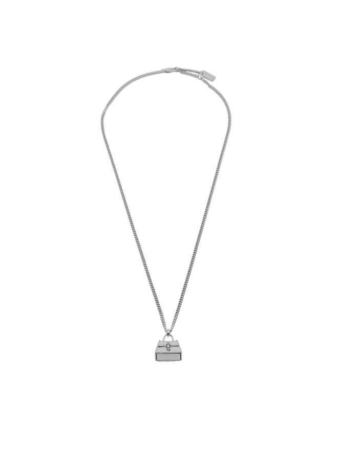 Marc Jacobs Náhrdelník Marc Jacobs The St. Marc Cuban-Link Chain Necklace 2F3JNC001J37 Strieborná