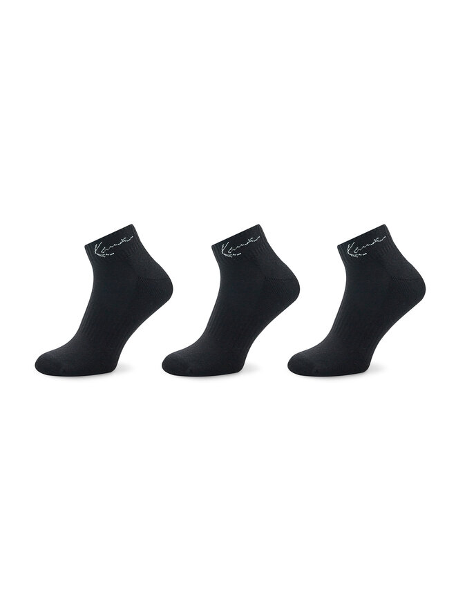 Karl Kani Súprava 3 párov kotníkových ponožiek unisex Karl Kani 3002040 Čierna