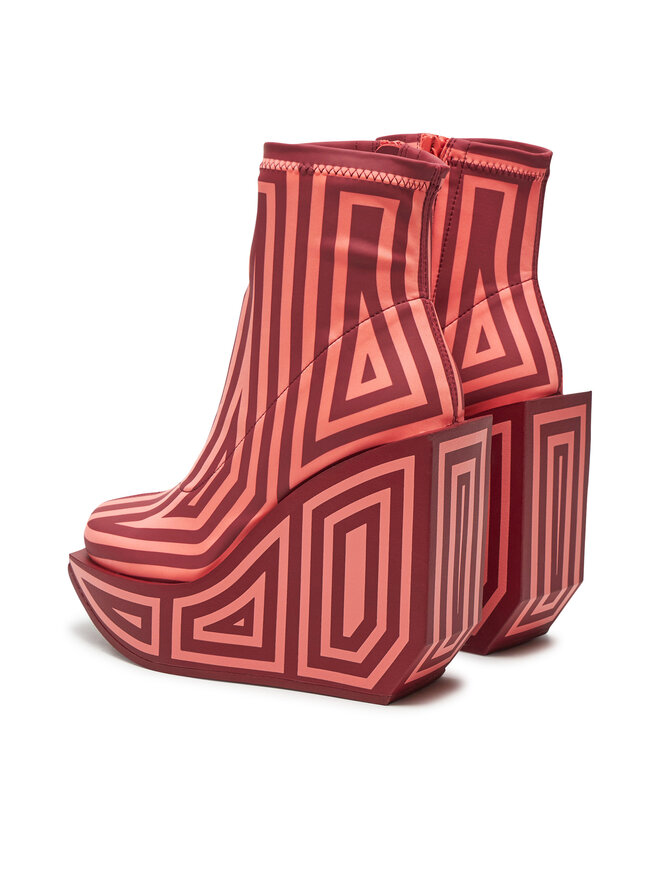 United Nude Botines United Nude Wa Bootie Hi 1087983182 Rojo