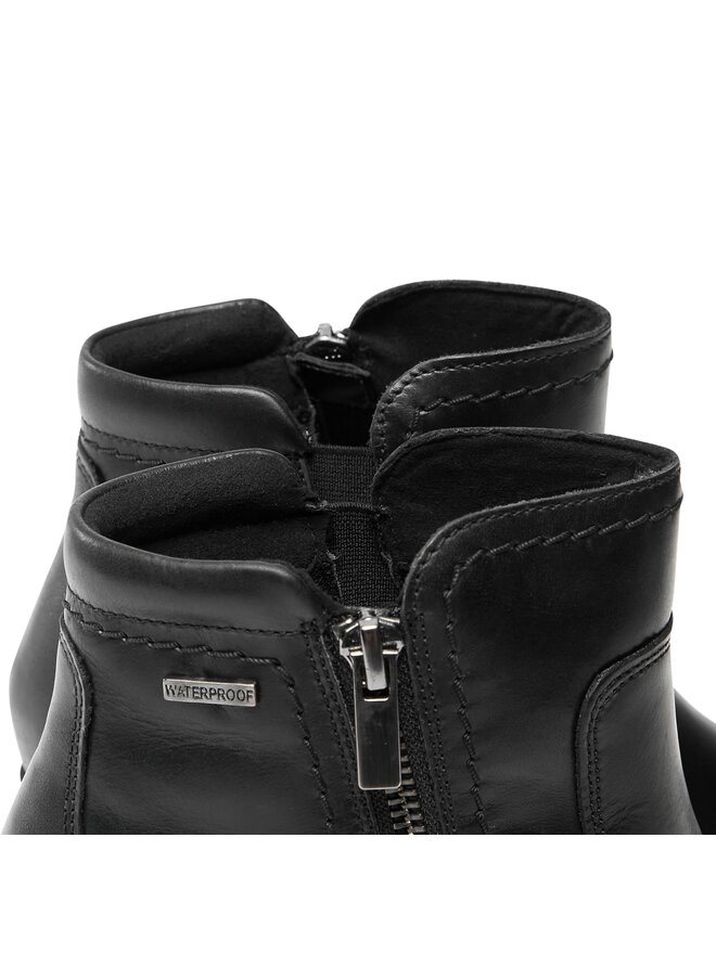 Clarks Μποτάκια Clarks Neva Zip Wp 261751994 Μαύρο