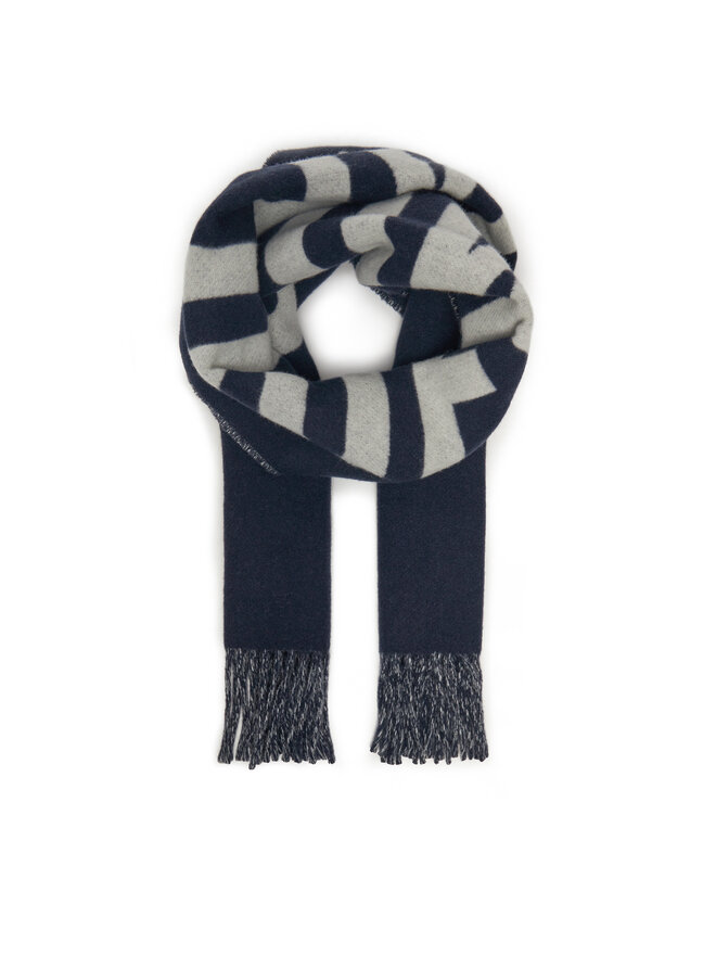 JACQUEMUS Szalik JACQUEMUS 22H226AC435 Granatowy