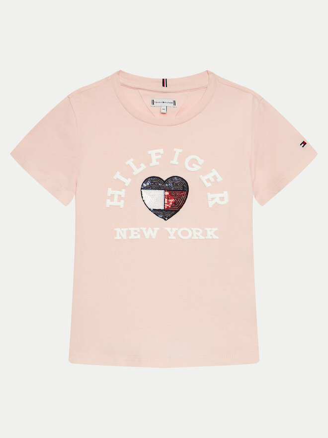 Tommy Hilfiger Tommy Hilfiger Póló KG0KG07857 D Rózsaszín Regular Fit