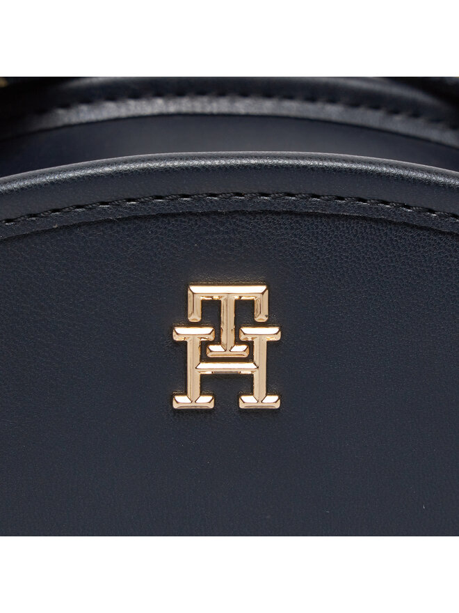 Tommy Hilfiger Kabelka Tommy Hilfiger Th Monotype Half Moon Camera Bag AW0AW16774 Tmavomodrá