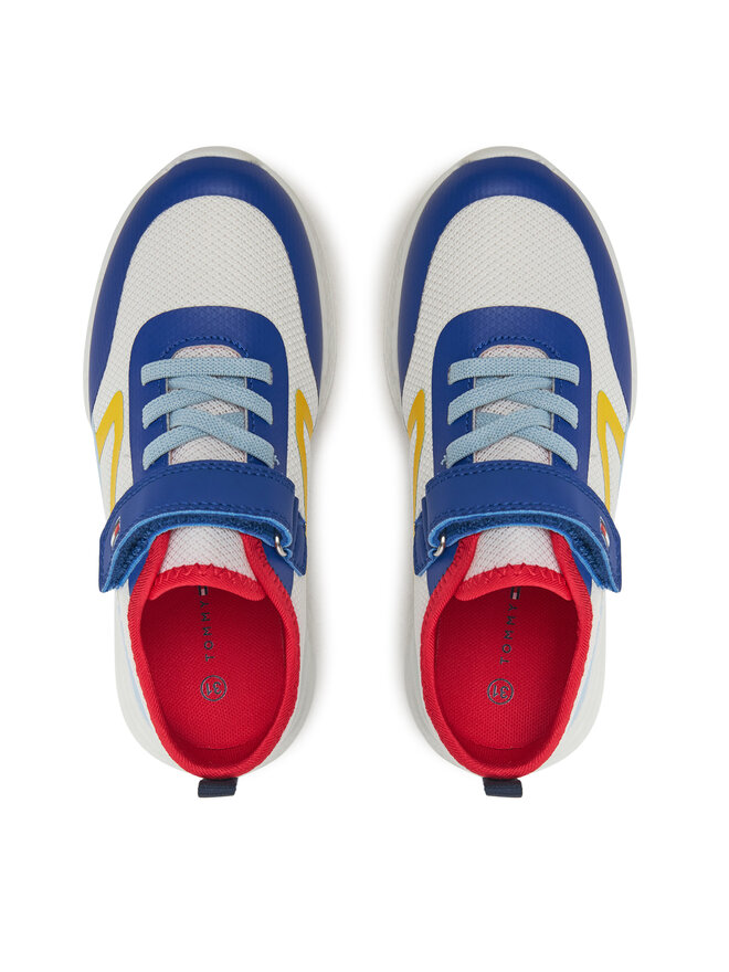 Tommy Hilfiger Снікерcи Tommy Hilfiger Low Cut Lace-Up/Velcro Sneaker T1B9-33868-1756 S Білий