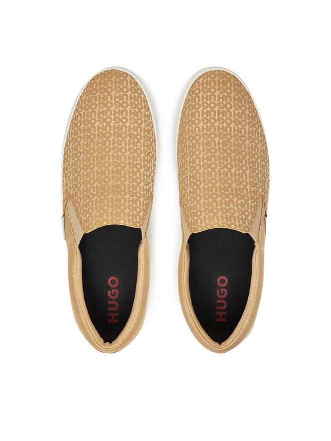 HUGO Sneakersy HUGO Morrie Slon Rnmono 50541694 Beżowy