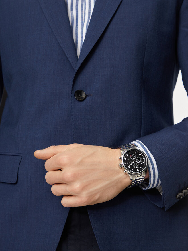 BOSS Uhr Boss View 1514008 Silberfarben