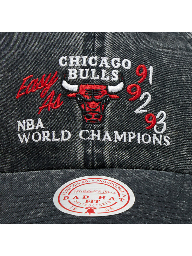 Mitchell & Ness Cepure ar nagu Mitchell & Ness Chicago Bulls 6LUXFH21HW004 Melns