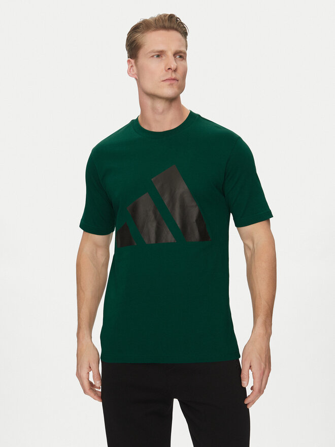 adidas adidas T-Shirt Essentials Big Logo JE8932 Grün Regular Fit