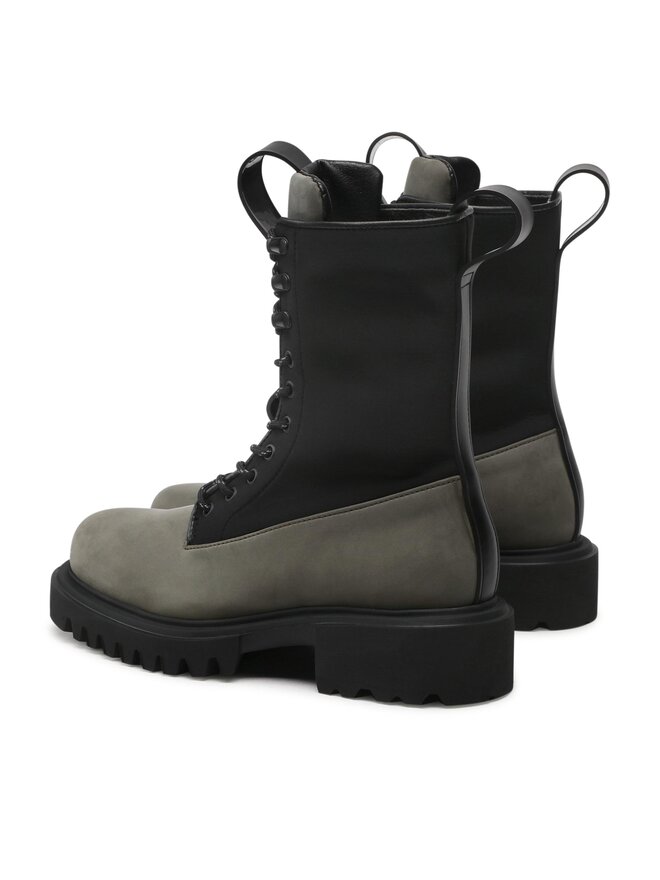 Rains Schnürstiefeletten Rains Show Combat Boot Neopren 22610 Grün