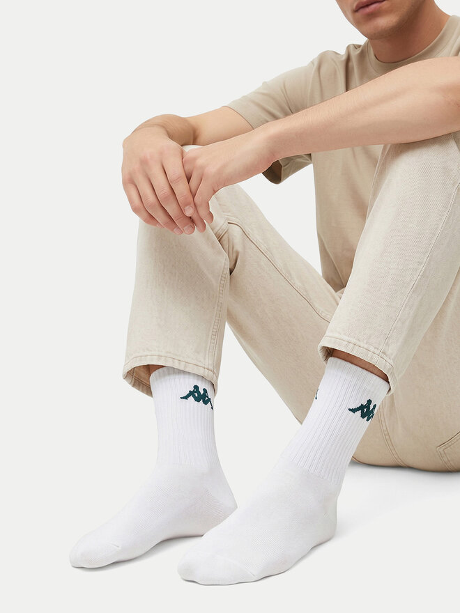 Kappa Довгі шкарпетки Kappa CEO_KR_SUPERT_SS26(3-PACK) Білий