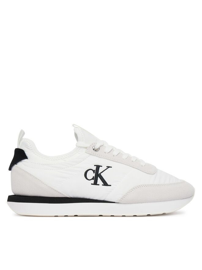Calvin Klein Sneakers Calvin Klein Retro Runner Lace Up Sock YW0YW02060 Weiß