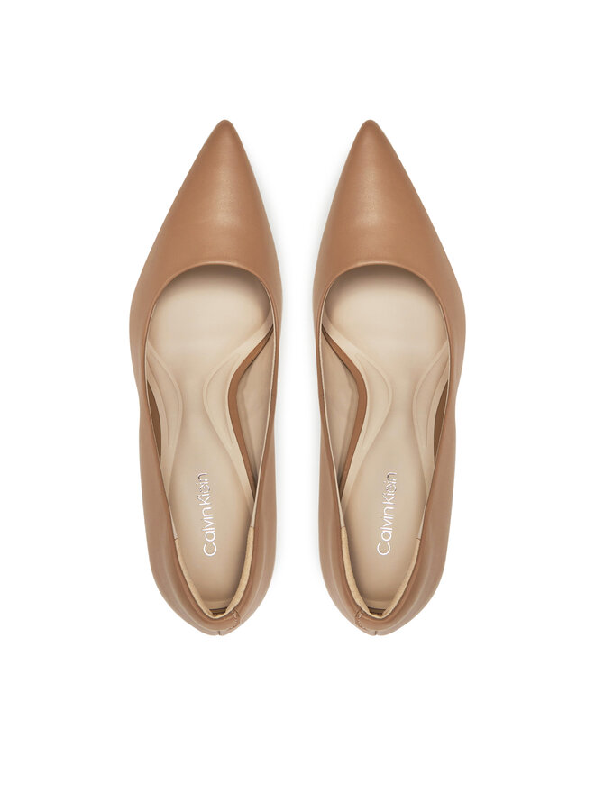 Calvin Klein Szpilki Calvin Klein Heel Pump 90 - Lth HW0HW02336 Brązowy
