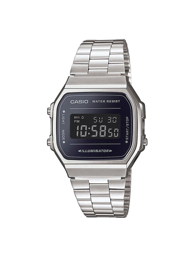 Casio Zegarek Casio Vintage A168WEM-1EF Srebrny