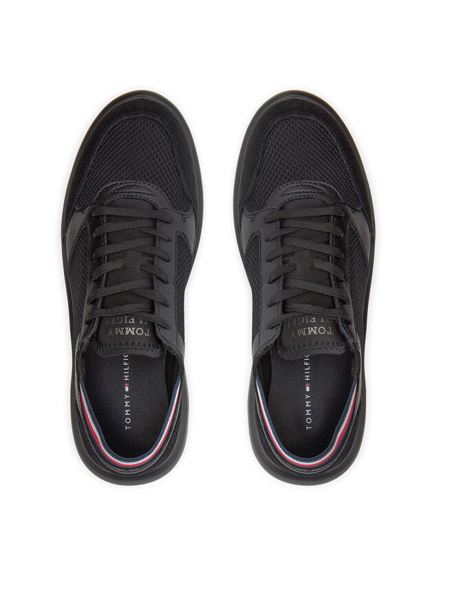 Tommy Hilfiger Sneakersy Tommy Hilfiger Lightweight Cup Seasonal Mix FM0FM04961 Černá