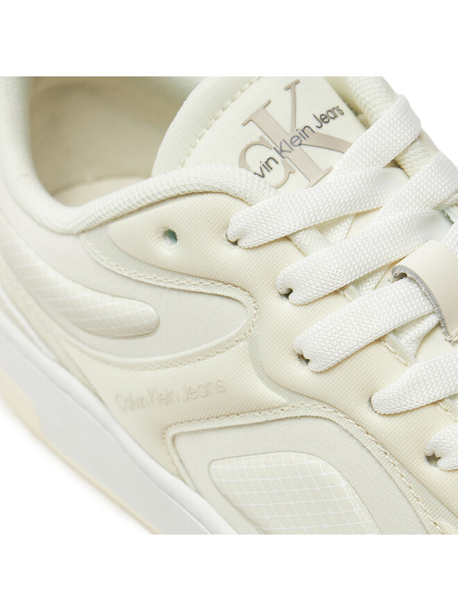 Calvin Klein Jeans Sneakersy Calvin Klein Jeans Basket Cupsole Low Mix In Mtl YW0YW01462 Biały