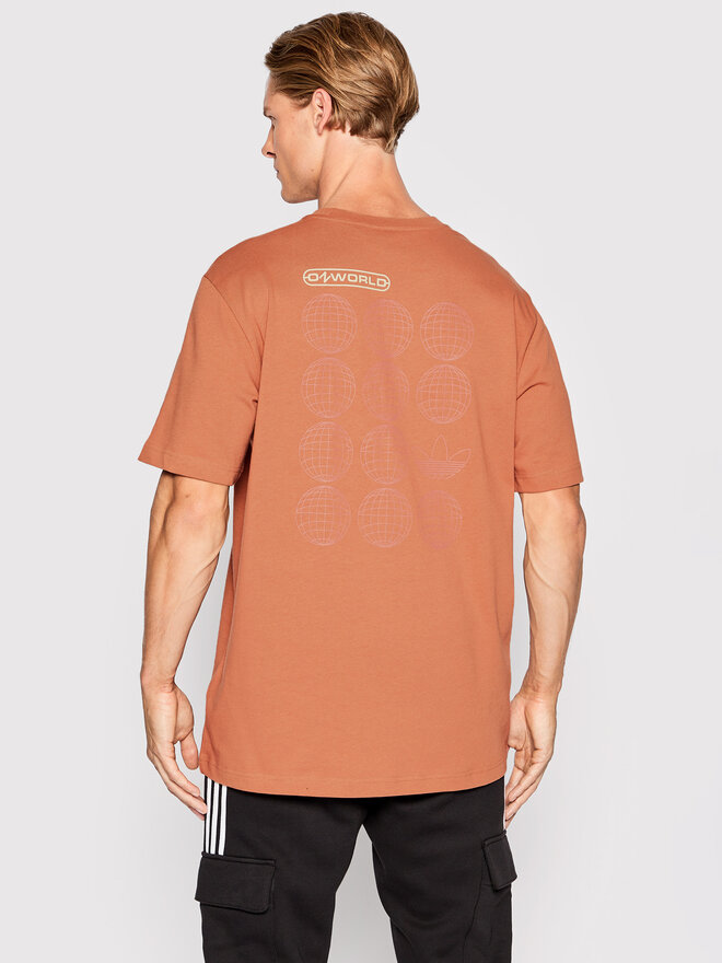 adidas adidas Marškinėliai Graphic Ozworld HL9232 Oranžinė Relaxed Fit