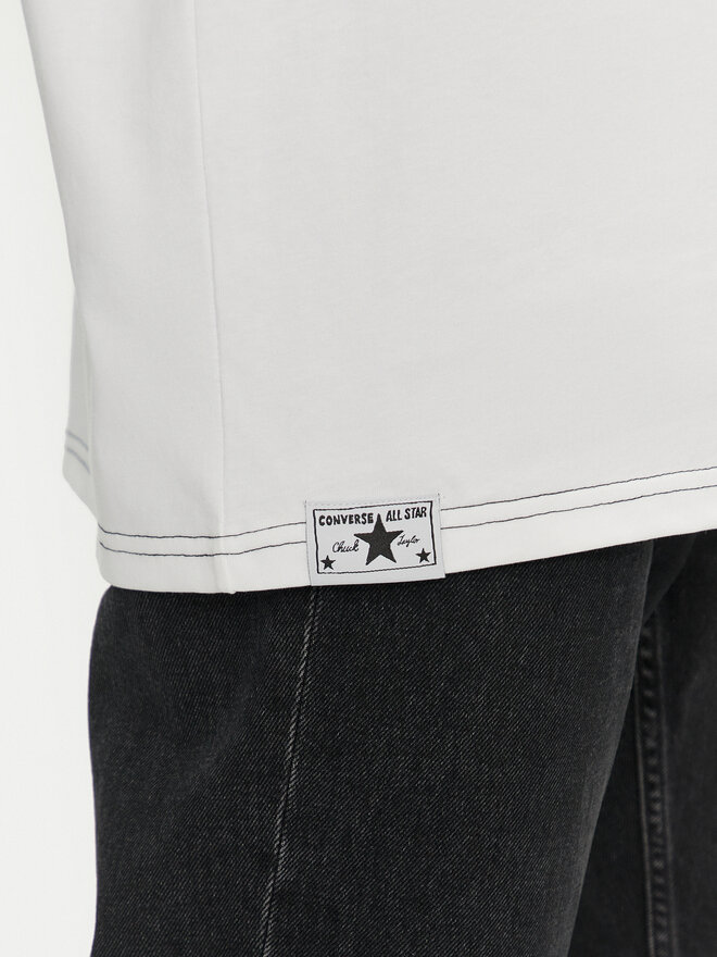 Converse Converse Marškinėliai Sketch 10027256-A04 Balta Standard Fit