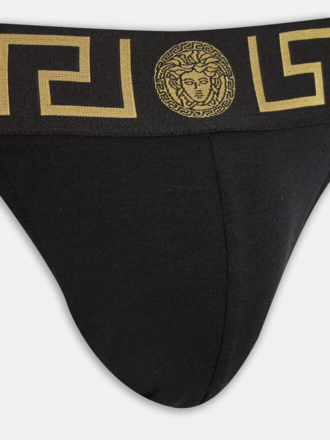 Versace Versace Jockstrap AUU01017 1A10011 Schwarz