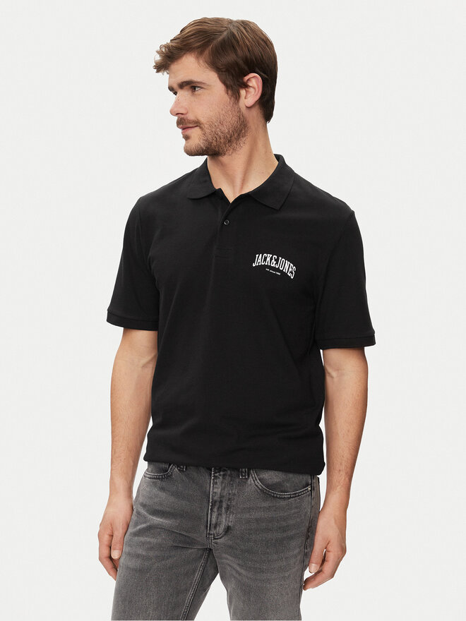 Jack&Jones Jack&Jones Polo marškinėliai Josh 12247387 Juoda Standard Fit