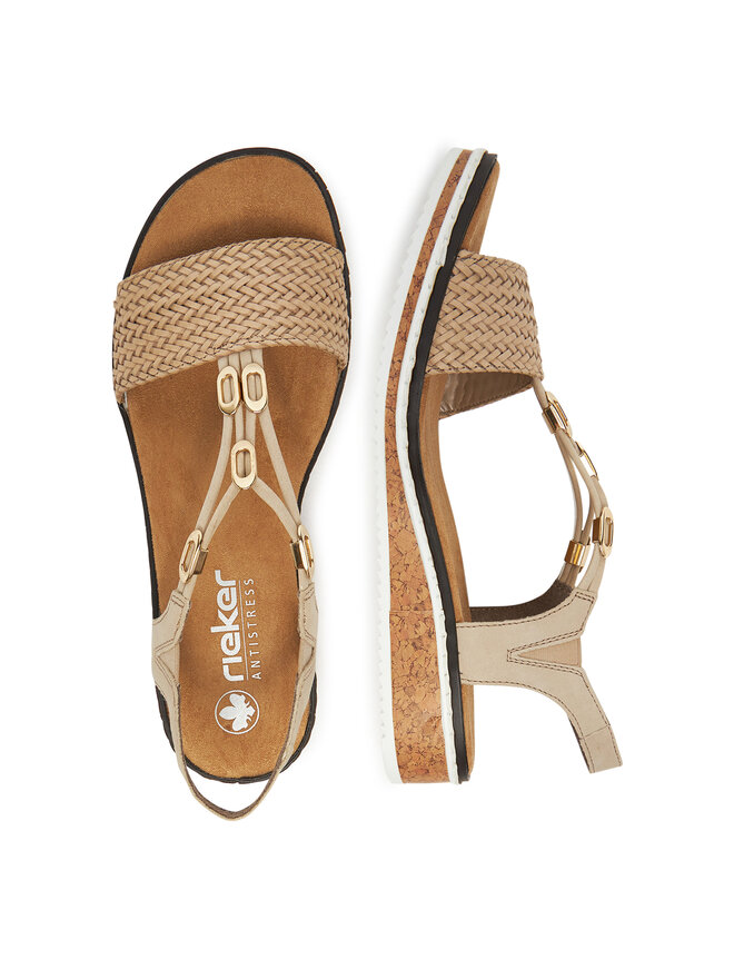 Rieker Sandalen Rieker V3662-62 Beige