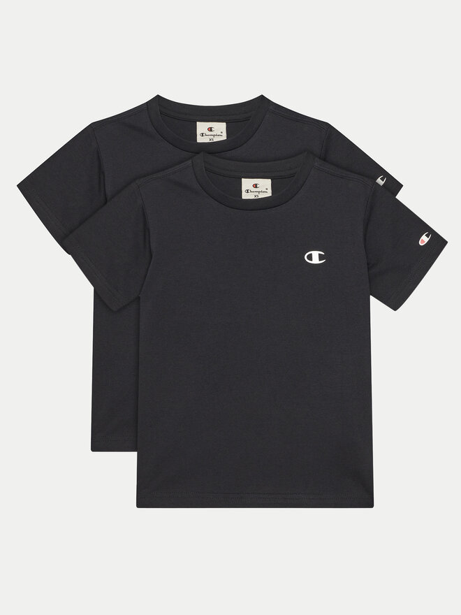 Champion Champion Σετ 2 T-Shirts 306581 Μαύρο Regular Fit