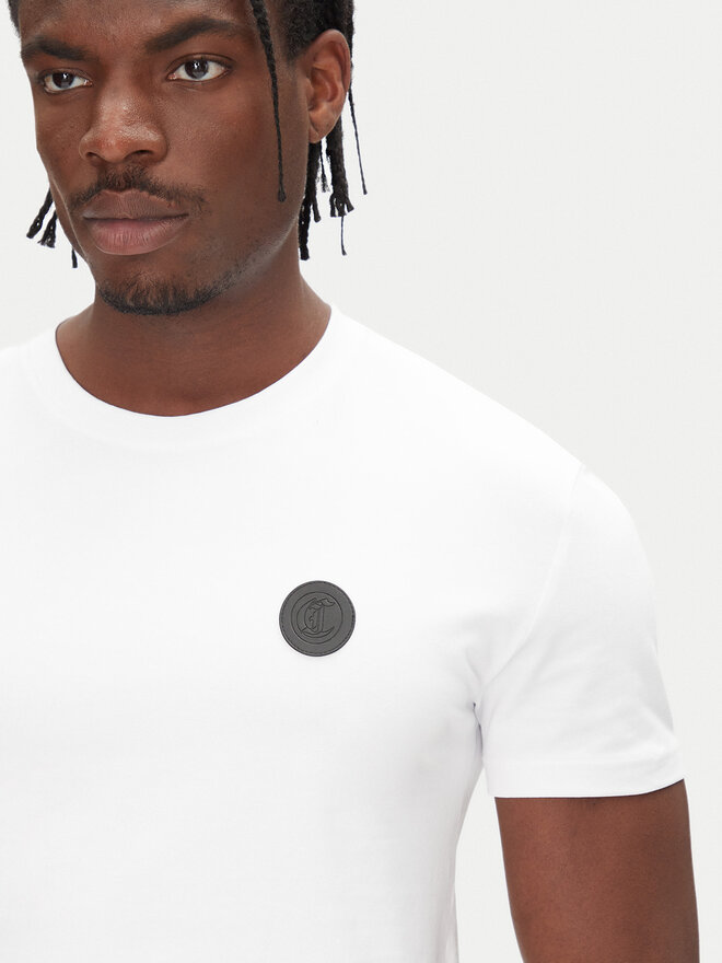 Just Cavalli Just Cavalli T-Shirt 78OAHT12 Λευκό Slim Fit