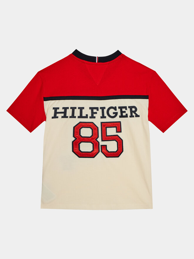Tommy Hilfiger Tommy Hilfiger Marškinėliai Varsity Tee S/S KB0KB08676 Raudona Regular Fit