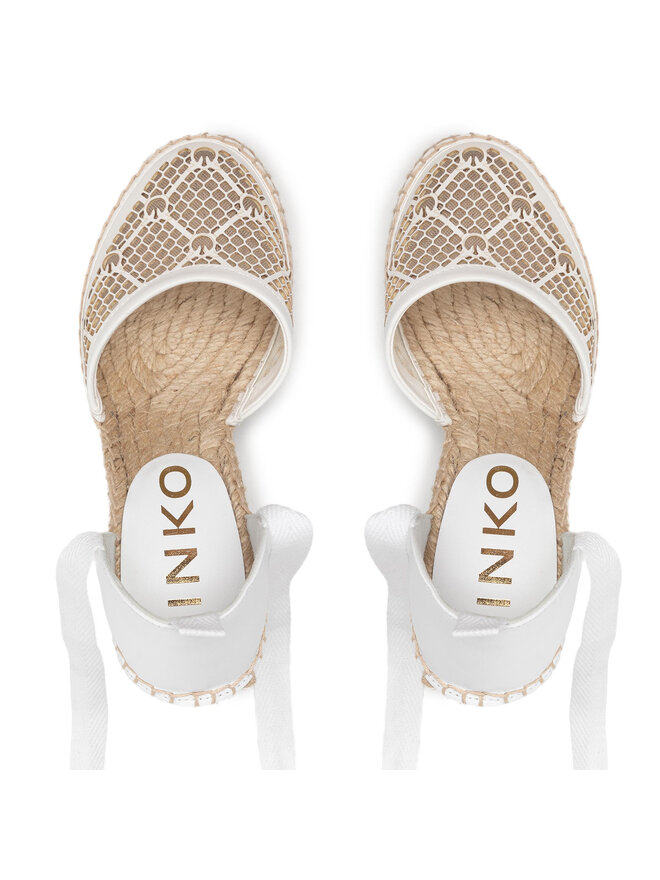 PINKO Εσπαντρίγιες PINKO Patty Sandalo PE 22 BLKS1 1H211A Y86A Λευκό