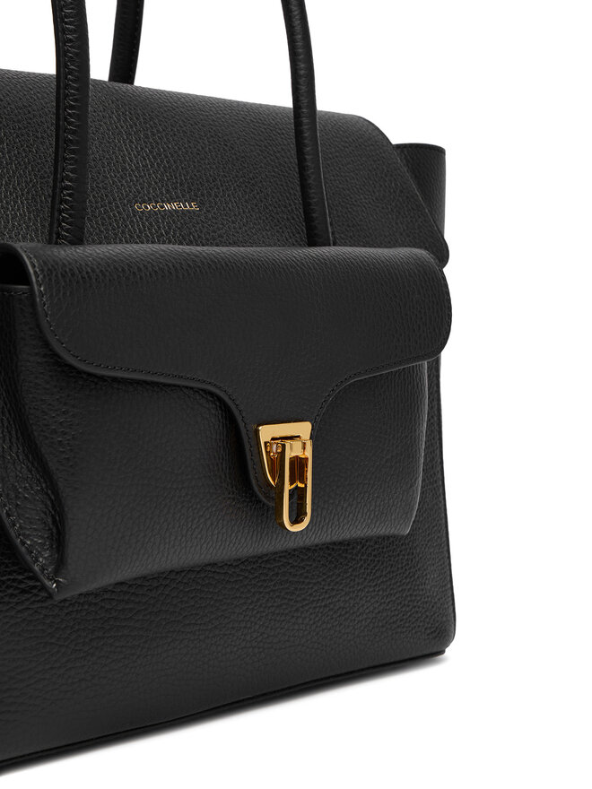 Coccinelle Handtasche Coccinelle T8A Coccinelle Double Beat E1 T8A 11 02 01 Schwarz