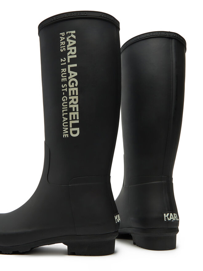 KARL LAGERFELD Gumicsizma KARL LAGERFELD KL47085 Fekete
