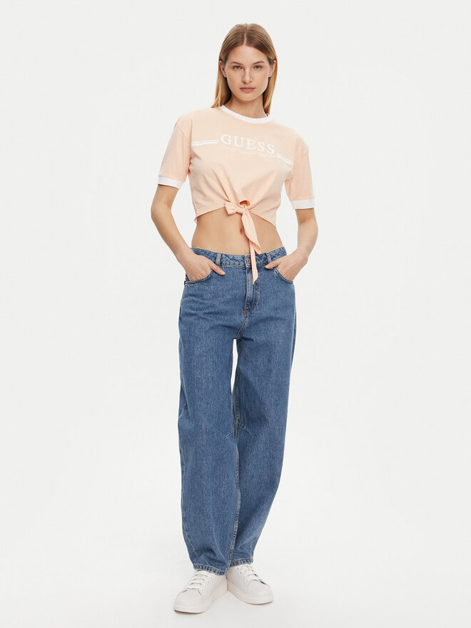 Guess Guess Majica V5GI05 I3Z14 Oranžna Regular Fit