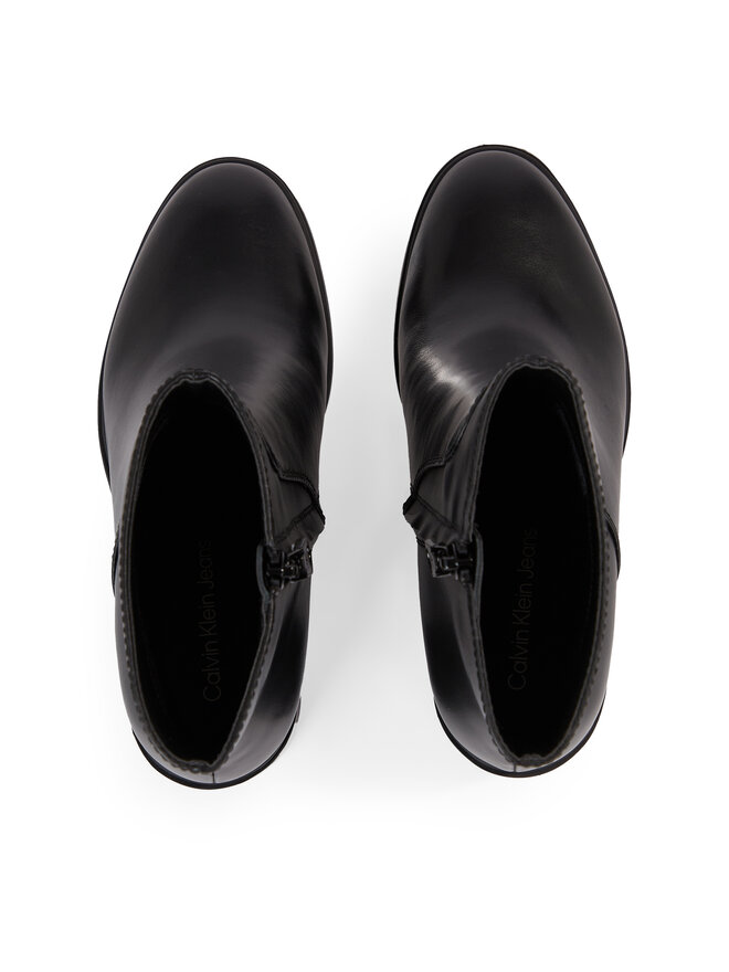 Calvin Klein Jeans Botines Calvin Klein Jeans Mid Block Heel Boot Lth Wn YW0YW01259 Negro