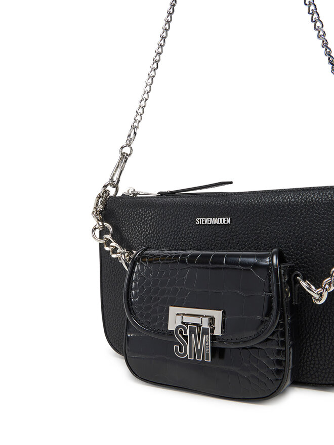 Steve Madden Ročna torba Steve Madden Bnaim SM13001550 Črna