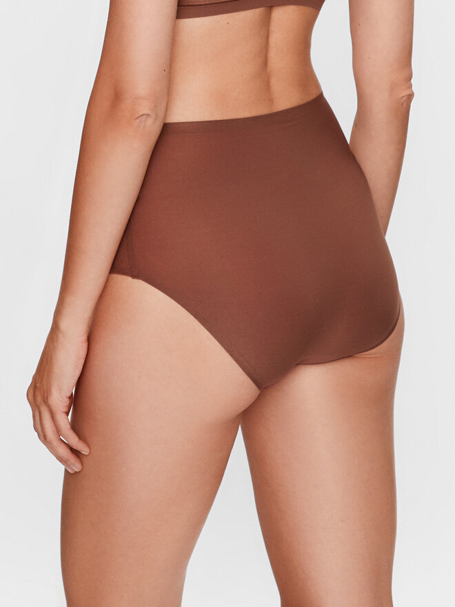 Chantelle Chantelle Klasične spodnje hlačke z visokim pasom Soft Stretch C26470 Rjava