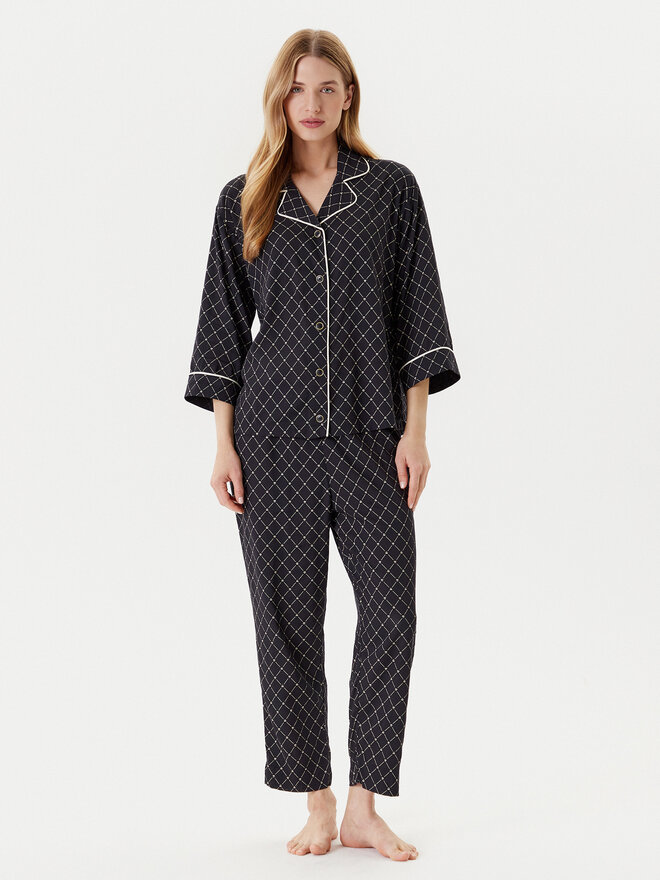 United Colors Of Benetton United Colors Of Benetton Pizsama 4T3U3P00R Fekete Relaxed Fit