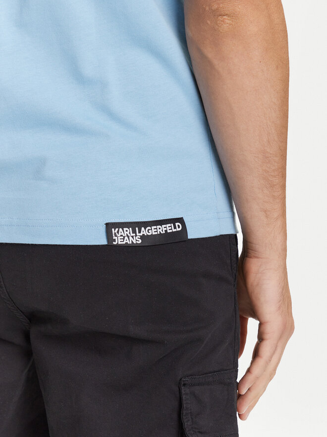 Karl Lagerfeld Jeans Karl Lagerfeld Jeans Camiseta A1M17003 Azul Slim Fit