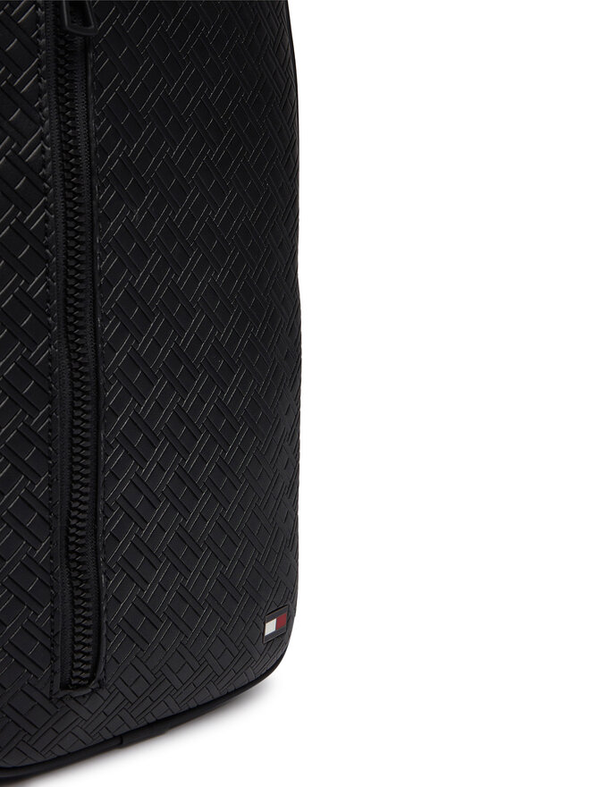 Tommy Hilfiger Umhängetasche Tommy Hilfiger Embossed Flag Sling Bag AM0AM14191 Schwarz