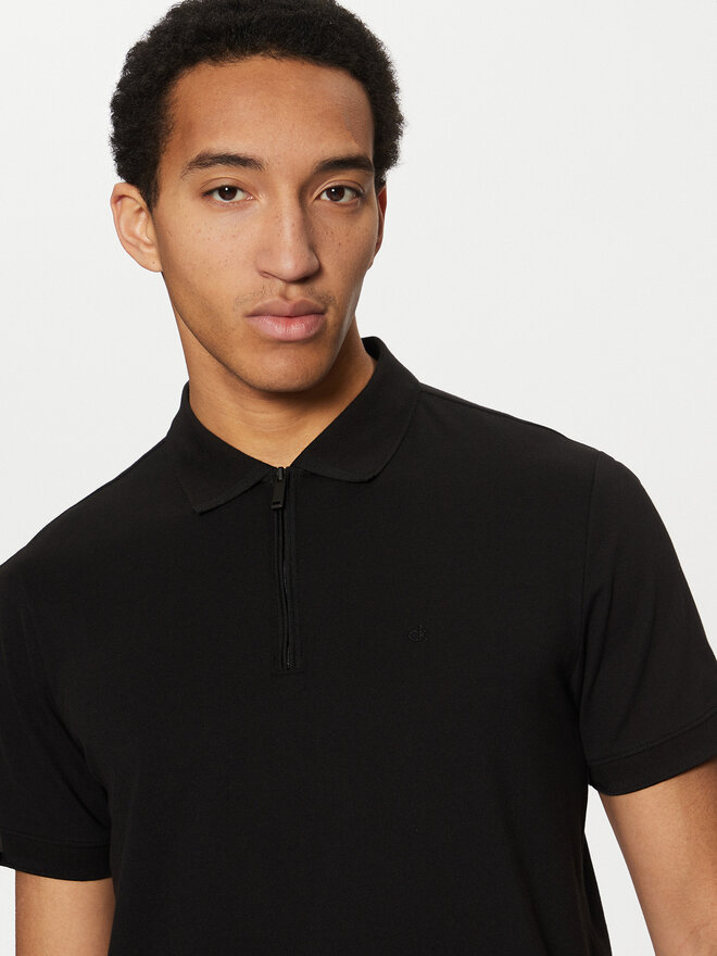Calvin Klein Calvin Klein Поло K10K114128 Чорний Regular Fit